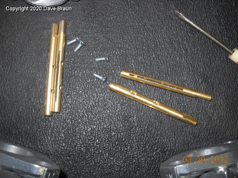 SU Carburetor Restorations/MG Midget HS2 1203/Assembly/Throttle shafts